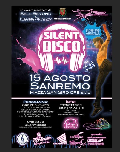 Sanremo: 'Silent Disco Night', domani un evento unico con i ritmi della discoteca silenziosa