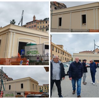 Ventimiglia, lavori di riqualificazione al Borgo: sopralluogo dell'Amministrazione Di Muro (Foto)
