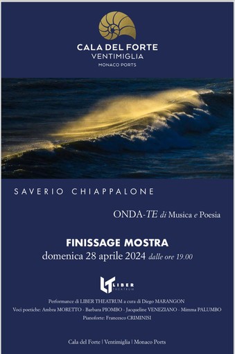 Ventimiglia, domenica al Monaco Ports Cala del Forte la performance artistica "ONDA-TE di Musica e Poesia" Ventimiglia, domenica al Monaco Ports Cala del Forte la performance artistica "ONDA-TE di Musica e Poesia"