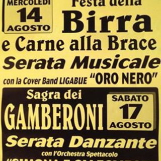 Pompeiana: il 14 agosto Festa della Birra e il 17 Sagra dei Gamberoni