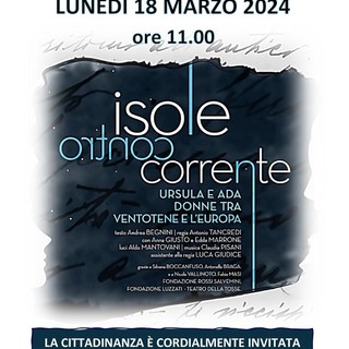 Ventimiglia, al teatro comunale in scena lo spettaccolo per le Superiori: "Isole controcorrente"