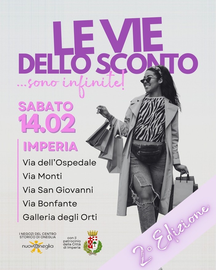 “Le vie dello sconto… sono infinite”: shopping e super occasioni nel cuore di Imperia