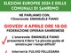 Sanremo, giovedi incontro pubblico del Pd: &quot;Valori, principi e idee verso le elezioni europee 2024 e delle comunali &quot;