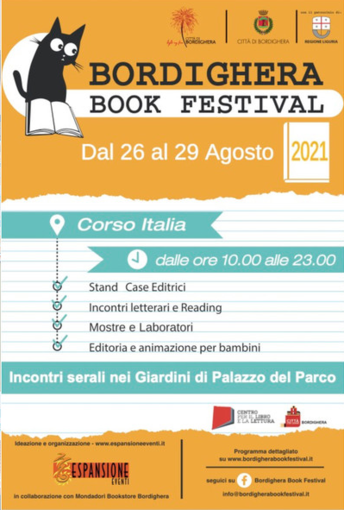 Oggi si conclude l'edizione 2021 del Bordighera Book Festival: ecco il programma dell'ultima giornata di eventi