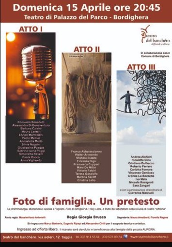 Tutto pronto per "Foto di famiglia. Un pretesto", il saggio degli adulti del Banchéro Tutto pronto per "Foto di famiglia. Un pretesto", il saggio degli adulti del Banchéro