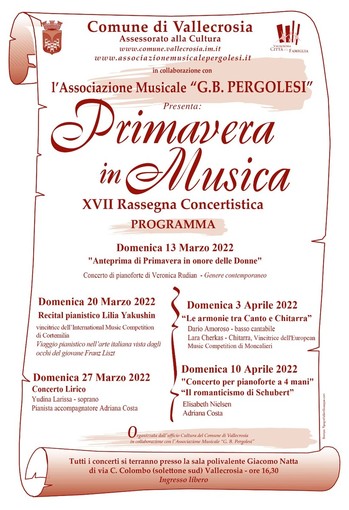 Vallecrosia, il tema della Pace al centro della "Primavera culturale" del Comune
