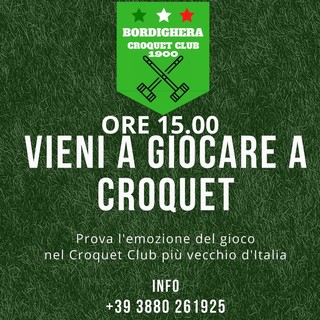 Bordighera, domani Open day di Croquet: ritorna sulla scena l'antico club fondato nel 1900 (foto)