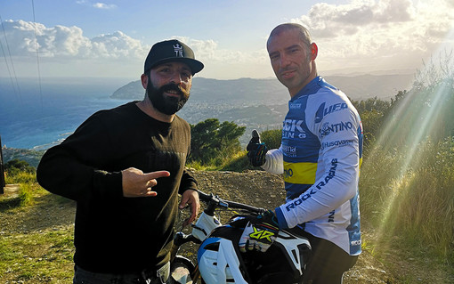 Marco Melandri insieme a Fabio Martino
