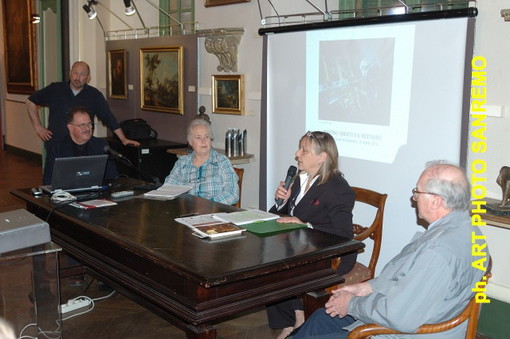 Sanremo: le foto della conferenza al Museco Civico dedicata a Martino Oberto e il restauro