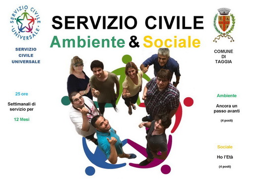 Taggia: il 1° ottobre, presentazione progetti di Servizio Civile Nazionale per ragazzi dai 18 ai 28 anni