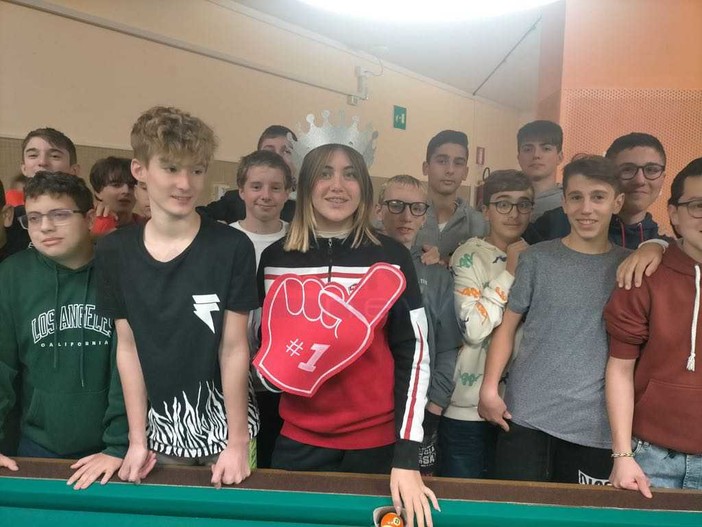 Martina Pittaluga insieme agli altri studenti