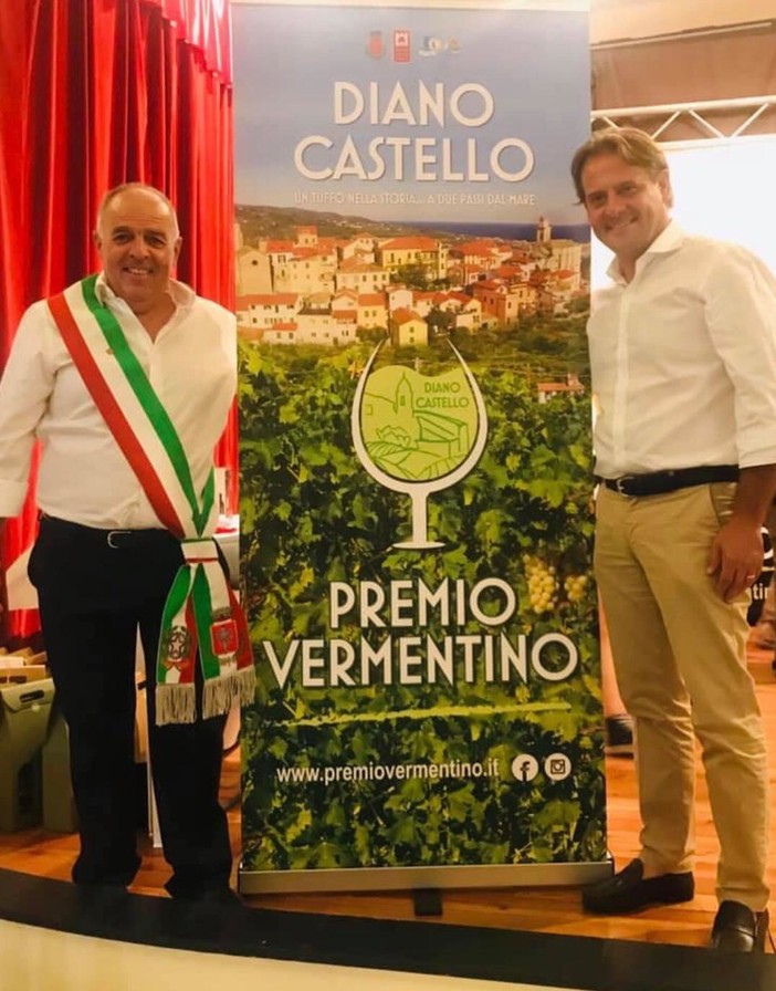 Elezioni regionali: Marco Scajola a Diano Castello con il sindaco Romano Damonte.