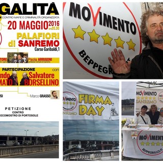 Sanremo: un maggio 'caldo' per il Movimento 5 Stelle, ieri la raccolta firme contro l'ecomostro ma le iniziative in programma sono tante Sanremo: un maggio 'caldo' per il Movimento 5 Stelle, ieri la raccolta firme contro l'ecomostro ma le iniziative in programma sono tante