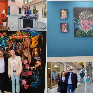 Le opere d'arte dell'eclettico Patrick Moya in mostra a Ventimiglia (Foto e video)