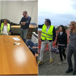 Ventimiglia: i consiglieri di maggioranza al cantiere del porto, Ioculano “Vorrei farlo visitare anche a qualche commerciante per fargli vedere come il progetto stia prendendo forma"