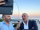 Gianni Berrino durante il videoselfie con Federico Marchi Gianni Berrino durante il videoselfie con Federico Marchi