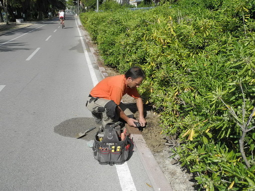 Sanremo: nel weekend iniziati alcuni lavori di manutenzione sulla ciclabile Sanremo: nel weekend iniziati alcuni lavori di manutenzione sulla ciclabile