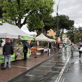 (Immagine d'archivio della riapertura del mercato ad Arma di Taggia)