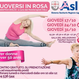 'Muoversi in rosa', l'appuntamento di Asl1 con la ginnastica dolce: aperte le prenotazioni