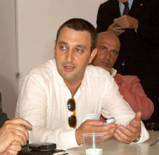 Massimiliano Iacobucci e, sullo sfondo, Gianni Berrino