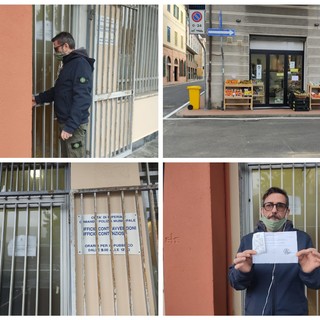 Imperia, commerciante di piazza Goito al centro della querelle con Oneglio paga la multa: "Sono amareggiato, mia denuncia va avanti" (foto e video)