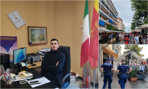 Mercato del venerdì a Ventimiglia, Agosta: "Puntiamo a razionalizzare l'area e alzare il livello dell'attività mercatale" (Foto e video)