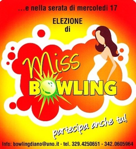 Mercoledi al bowling di Diano, musica ed elezione della miss più bella