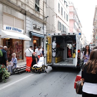Anziana investita in via Volta a Sanremo, trasportata d’urgenza in ospedale
