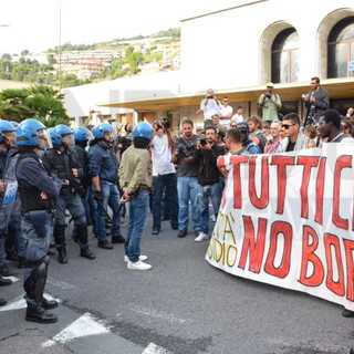 Un'immagine della manifestazione No Borders del 4 ottobre scorso Un'immagine della manifestazione No Borders del 4 ottobre scorso