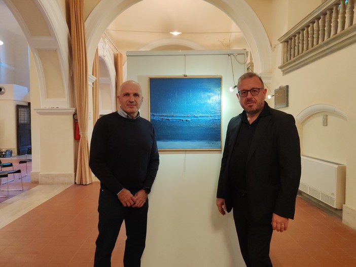 Pittura e scultura di Sergio 'Ciacio' Biancheri, un successo la mostra "Il mio mare" a Bordighera (Foto e video)