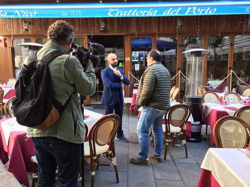 La tv francese Métropole 6 con CNA per intervistare le attività di Sanremo sull'obbligo di green pass