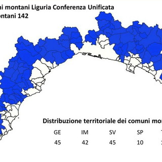 Anci Liguria: “Grave preoccupazione per i 32 Comuni esclusi dalla nuova classificazione montana”. Ipotesi class action a favore degli enti esclusi