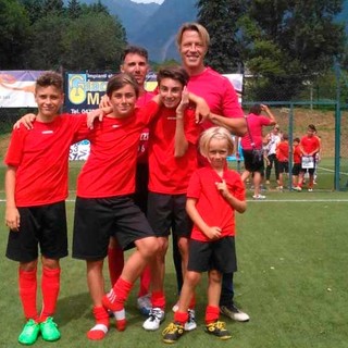 I ragazzi del Ventimiglia Calcio a scuola da mister Tramezzani