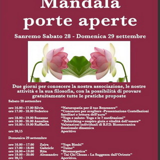 Sanremo: sabato e domenica porte aperte a 'Il Mandala' per l'anno di attività nella nuova sede Sanremo: sabato e domenica porte aperte a 'Il Mandala' per l'anno di attività nella nuova sede