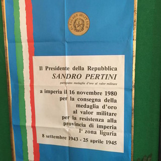 Imperia: apertura al pubblico della mostra sulla Resistenza e sulla medaglia al valor militare ai partigiani
