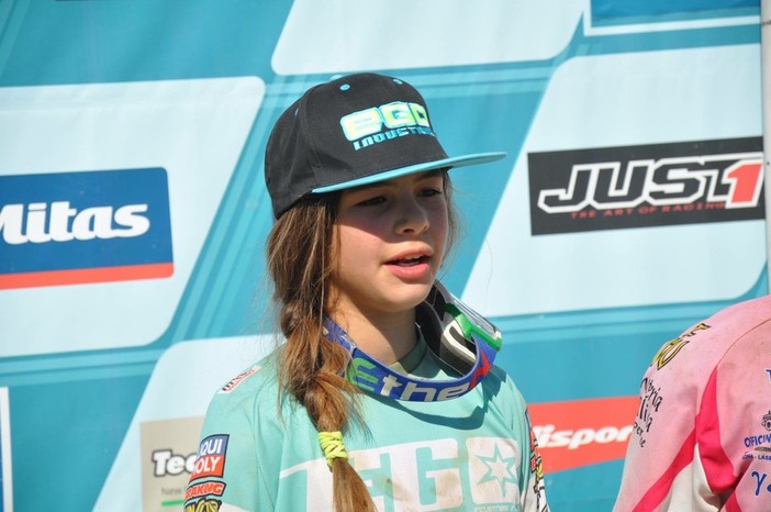 Motocross femminile. Primo podio per la giovane ventimigliese Matilde Stilo alla terza prova