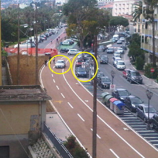 Sanremo: assenza controlli sulla ciclabile, foto di lettrice