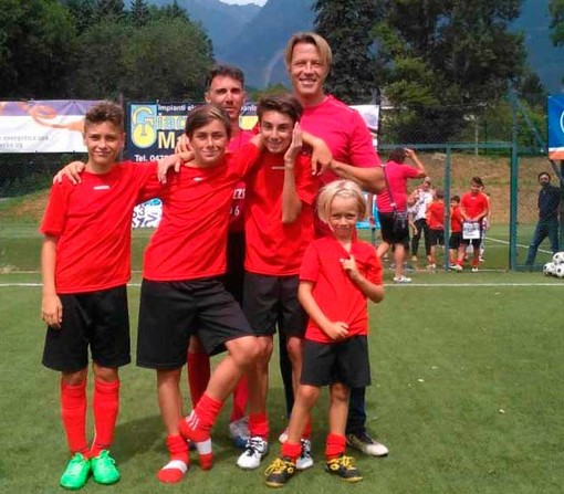 I ragazzi del Ventimiglia Calcio a scuola da mister Tramezzani