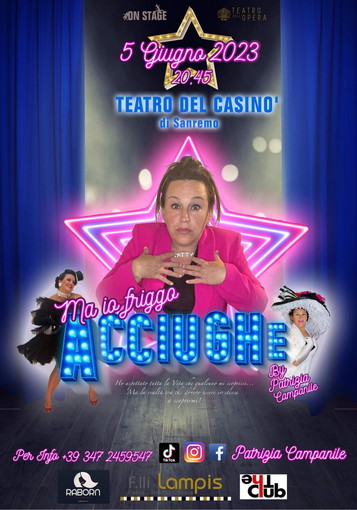 Spettacolo ‘Ma io friggo acciughe!’ al Teatro del Casinò di Sanremo