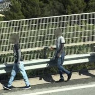 Migranti in autostrada sul viadotto di Arma. Su Facebook piovono i commenti di odio: "Schiacciateli tutti"
