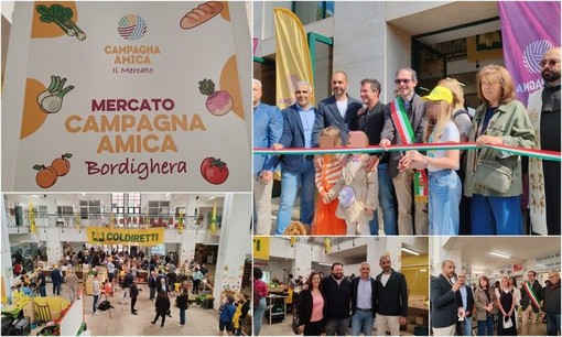 Spesa sana e locale, Bordighera inaugura il mercato coperto di Campagna Amica (Foto e video) Spesa sana e locale, Bordighera inaugura il mercato coperto di Campagna Amica (Foto e video)