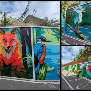 Natura e street art, a Ventimiglia spunta un murales sull'Oasi del Nervia (Foto)
