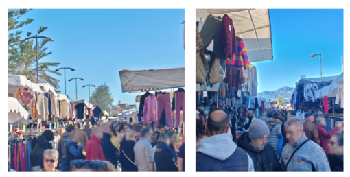 Giornata di shopping a Bordighera, il mercato straordinario ravviva il lungomare (Foto)