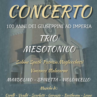 Imperia: venerdì sera alla chiesa di San Giuseppe di Porto Maurizio concerto del Trio Mesotonico