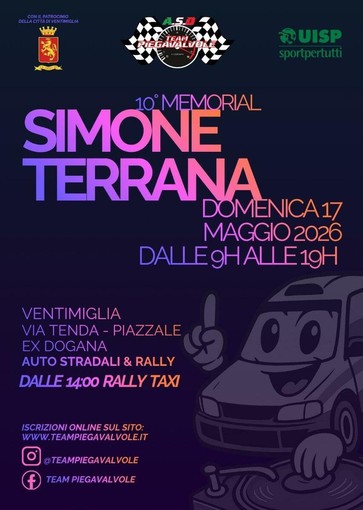 Motori e beneficenza a Ventimiglia, il 10° Memorial Simone Terrana torna alla location originale