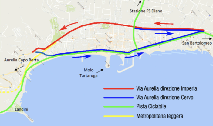 Ciclabile di Diano Marina entro il 2022 la gara d’appalto. Lavori di manutenzione straordinaria  per il tratto tra Ospedaletti a San Lorenzo al Mare