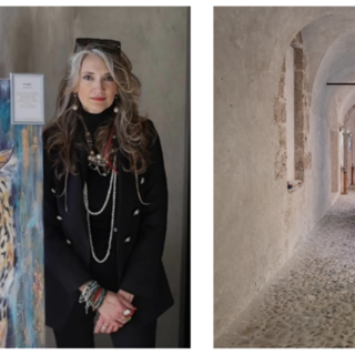 Animali, mitologia e civiltà preistorica: le opere di pittura di Donatella Perno animano il Mar di Ventimiglia (Foto)