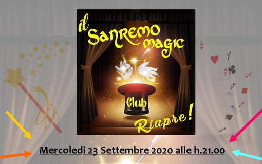 Dopodomani, riapre ‘Sanremo Magic Club’ con l'illusionista e conduttore televisivo Marco Berry Dopodomani, riapre ‘Sanremo Magic Club’ con l'illusionista e conduttore televisivo Marco Berry