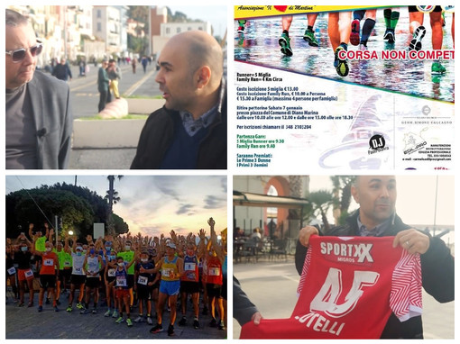 Torna a Diano  la  ‘5 miglia della Befana’, ricavato a favore de ‘Il Cuore di Martina'. Mallardo: “Iscrivetevi numerosi” (Video)