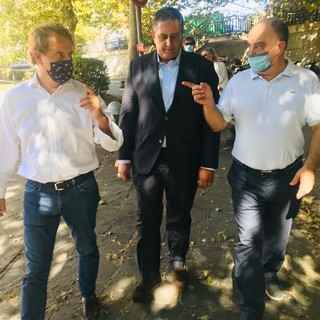 Elezioni regionali: incontro di Scajola e Toti con il sindaco di San Lorenzo al Mare Paolo Tornatore